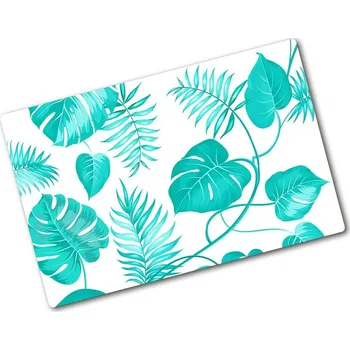 Kuchyňské prkénko Deska na krájení tvrzená Tropické listí