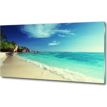 Obraz Foto obraz skleněný horizontální Seychely pláž