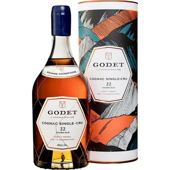 Brandy Godet Single Gru 22 YO Grande Champagne (0,7l) v dárkové tubě
