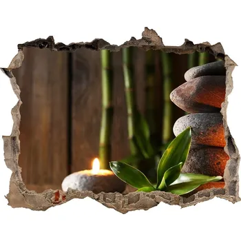 Fototapeta Díra 3D fototapeta Kameny zen bambus