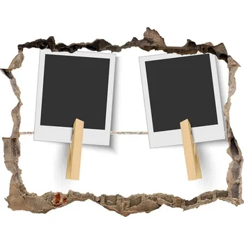 Fototapeta Foto fotografie díra na zeď Rámky na fotografie