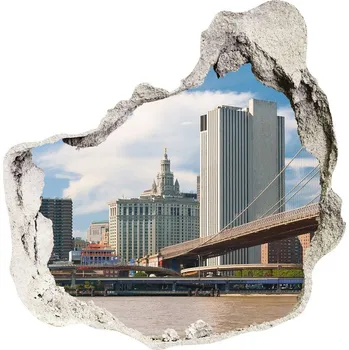 Fototapeta Fototapeta díra na zeď 3D Brooklynský most