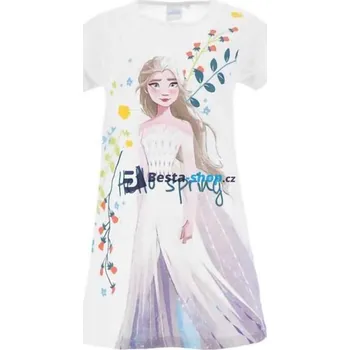 Dívčí šaty Dívčí bavlněné letní šaty Ledové království Hello spring - bílá