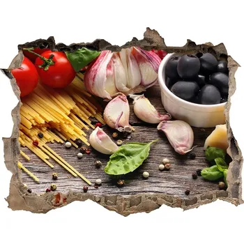 Fototapeta Nálepka 3D díra na zeď Italské jídlo