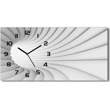 Hodiny Skleněné hodiny na stěnu Abstrakce tunel