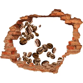 Fototapeta Nálepka díra na zeď beton Zrnka kávy