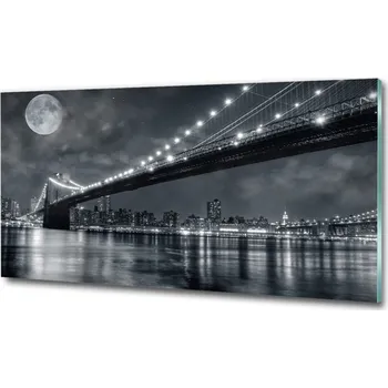 Obraz Moderní skleněný obraz z fotografie Brooklynský most