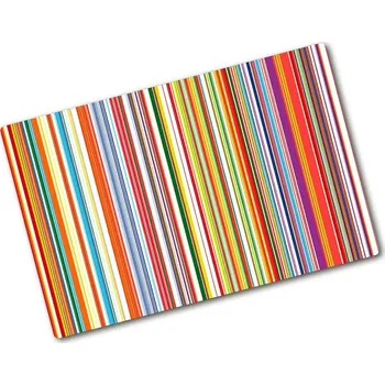 Kuchyňské prkénko Kuchyňská deska skleněná Barevné pásky