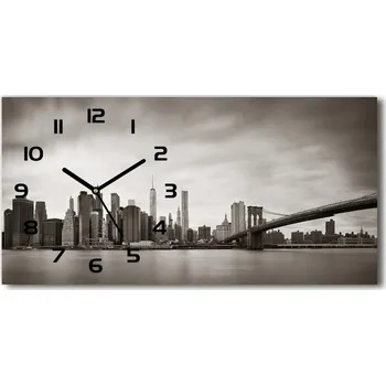 Hodiny Skleněné hodiny na stěnu Manhattan New York