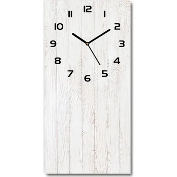 Hodiny Nástěnné skleněné hodiny Dřevěné pozadí