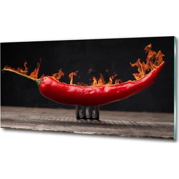 Obraz Foto obraz skleněný horizontální Chilli papričky