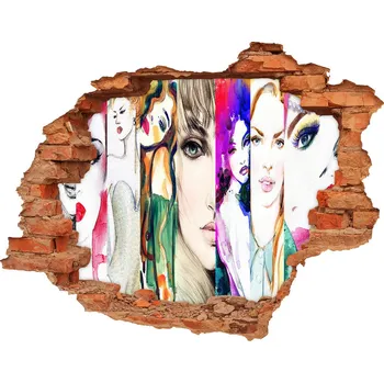 Fototapeta Díra 3D fototapeta nálepka Ženské portréty