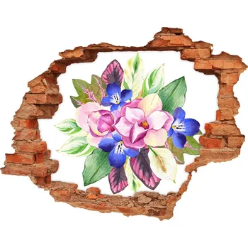 Fototapeta Nálepka 3D díra na zeď Kytice květin
