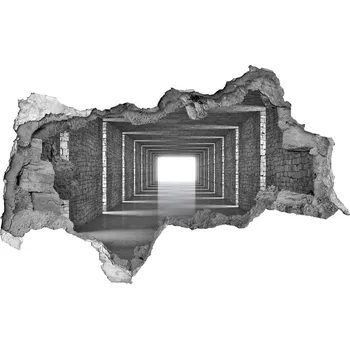 Fototapeta Díra 3D fototapeta na stěnu Tunel z cihly