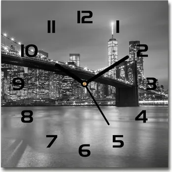 Hodiny Skleněné hodiny čtverec New York noc