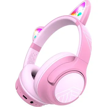 Sluchátka PowerLocus Bobo Cat Ears Pink