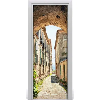 Fototapeta Fototapeta samolepící na dveře italské uličky 75x205 cm