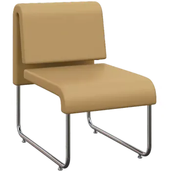 Jídelní židle FLEXI LOUNGE, židle, ekokůže medová