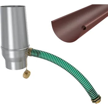 okap OKAPY POZINK LAKOVANÉ ZAMBELLI Pozink-lak svody 100 mm Odvaděč vody samočinný RAL 8004 cihlově červená