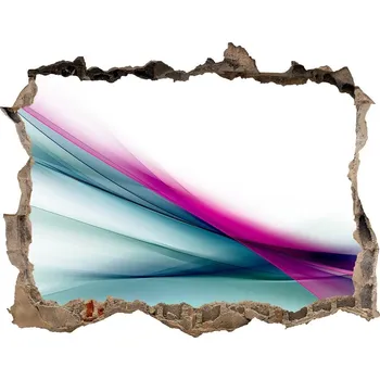 Fototapeta Samolepící díra zeď 3D Abstrakce vlny