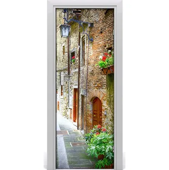 Fototapeta Fototapeta samolepící na dveře italské uličky 75x205 cm
