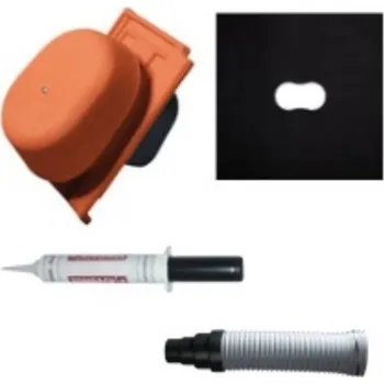 pálená krytina TONDACH Průchody střechou Planoton 14 Komplet Granit Engoba