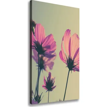 Obraz Vertikální Foto obraz na plátně Růžové květiny
