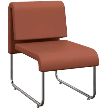 Jídelní židle FLEXI LOUNGE, židle, ekokůže hnědá