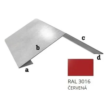 BLIX Pozink tl. 0,5 mm Hřeben r.š. 416 RAL3011 Červená