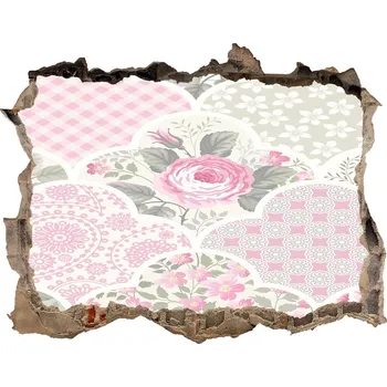 Fototapeta Nálepka 3D díra samolepící Růže a ornamenty