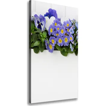 Obraz Vertikální Foto obraz na plátně Fialové květiny