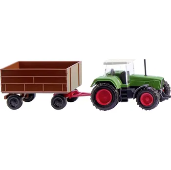 Modelová železnice Wiking 096004 N model zemědělského stroje Fendt Oblíbené s přívěsem