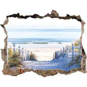 Fototapeta Díra 3D ve zdi na stěnu Mořské duny