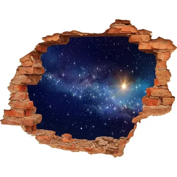 Fototapeta Foto fotografie díra na zeď Vesmír