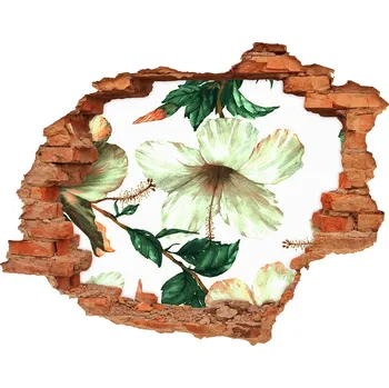Fototapeta Nálepka 3D díra samolepící Květy ibišku