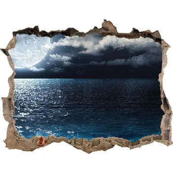 Fototapeta Foto fotografie díra na zeď Měsíc v úplňku