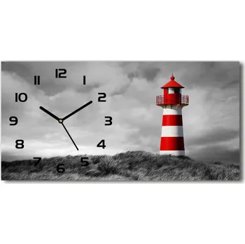 Hodiny Skleněné hodiny na stěnu Maják