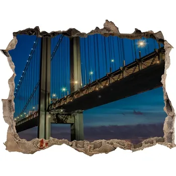 Fototapeta Fototapeta díra na zeď 3D Brooklynský most