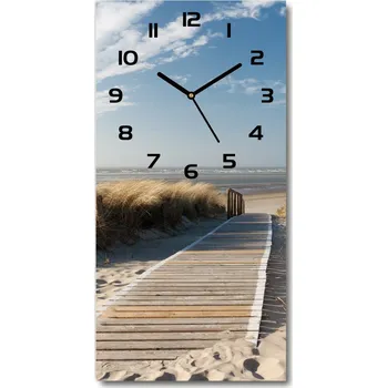 Hodiny Nástěnné hodiny tiché Stezka na pláž