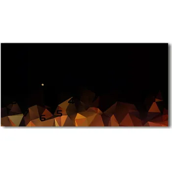 Hodiny Moderní skleněné hodiny na stěnu Abstrakce