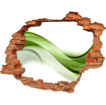 Fototapeta Samolepící díra na stěnu Zelená vlna