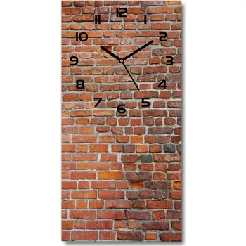 Hodiny Nástěnné skleněné hodiny Zděná zeď