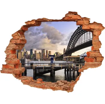 Fototapeta Fototapeta díra na zeď 3D Most w Sydney