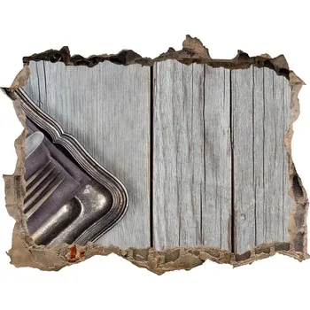 Fototapeta Samolepící nálepka Příbory na deskách