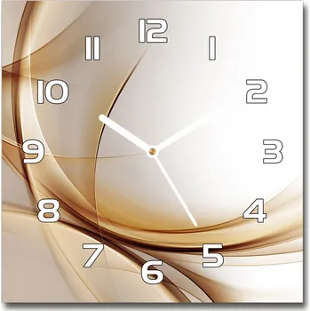 Hodiny Skleněné hodiny na stěnu Abstrakce vlna