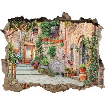 Fototapeta Fototapeta díra na zeď Italské uličky