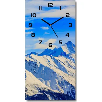 Hodiny Moderní hodiny nástěnné Hory zima