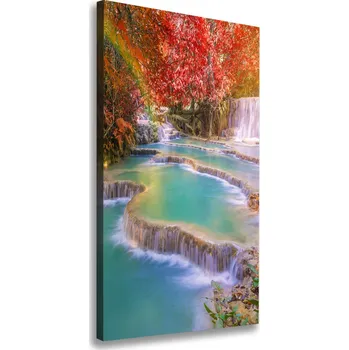Obraz Vertikální Foto obraz na plátně Vodopád podzim