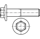 Šrouby s límcem šestihranná hlava dle din 6921 m10x 25 nerez A2
