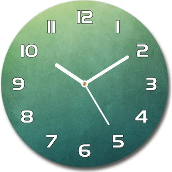 Hodiny Skleněné hodiny kulaté Mořský gradient